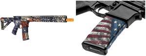 GunSkins AR-15 or M4 Style Rifle Skin for Airsoft AEG (Texas) GunSkins AR-15/M4 Style Mag Skin for Airsoft (Proveil Victory)