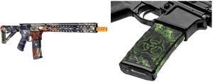 GunSkins AR-15 or M4 Style Rifle Skin for Airsoft AEG (Texas) GunSkins AR-15/M4 Style Mag Skin for Airsoft (Proveil Reaper Z)