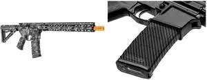 GunSkins AR-15 or M4 Style Rifle Skin for Airsoft AEG (Proveil Reaper Black) GunSkins AR-15/M4 Style Mag Skin for Airsoft (Carbon Fiber)