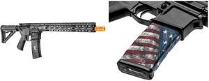 GunSkins AR-15 or M4 Style Rifle Skin for Airsoft AEG (We The People) GunSkins AR-15/M4 Style Mag Skin for Airsoft (Proveil Victory)