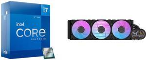CPU CPU Cooler Combo -  Intel BX8071512700K Bundle with  darkFlash DH360D BLACK