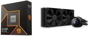 CPU CPU Cooler Combo -  AMD 100-100000662WOF Bundle with  NZXT RL-KN240-B1