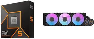 CPU Cooler Combo -  CPU AMD RYZEN 5 9600X 8CORE AM5 3.9G 65W R with darkFlash DH360D All-in-One 360mm Liquid CPU Cooler
