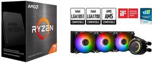 CPU CPU Cooler Combo -  AMD 100-100000926WOF Bundle with  MSI MAG CORELIQUID E360