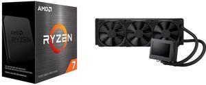 CPU CPU Cooler Combo -  AMD 100-100000926WOF Bundle with  ASUS ROG RYUJIN III 360