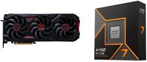 GPU CPU Combo -  PowerColor RX9070XT 16G-E/OC Bundle with  AMD 100-100001404WOF