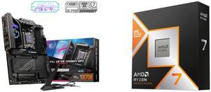 Motherboard CPU Combo -  MSI MPG X870E CARBON WIFI Bundle with  AMD 100-100001084WOF