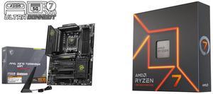 Motherboard CPU Combo -  MSI MAG X870 TOMAHAWK WIFI Bundle with  AMD 100-100000591WOF