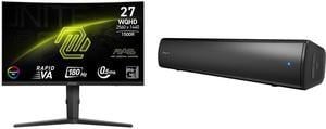 Monitor Speakers Combo -  MSI MAG 275CQRF QD E2 Bundle with  Creative Labs 51MF8395AA000