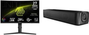 Monitor Speakers Combo -  MSI MAG 275CQRF QD E2 Bundle with  Creative Labs 51MF8410AA000