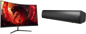 Monitor Speakers Combo -  Acer America UM.HE3AA.202 Bundle with  Creative Labs 51MF8395AA000