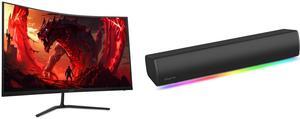 Monitor Speakers Combo -  Acer America UM.HE3AA.202 Bundle with  Creative Labs 51MF8465AA000