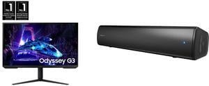 Monitor Speakers Combo -  SAMSUNG LS32DG302ENXZA Bundle with  Creative Labs 51MF8395AA000