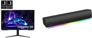 Monitor Speakers Combo -  SAMSUNG LS32DG302ENXZA Bundle with  Creative Labs 51MF8465AA000