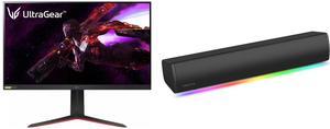 Monitor Speakers Combo -  LG Electronics 32GP83B-B Bundle with  Creative Labs 51MF8465AA000