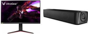 Monitor Speakers Combo -  LG Electronics 32GP83B-B Bundle with  Creative Labs 51MF8410AA000