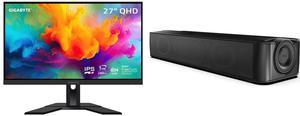 Monitor Speakers Combo -  GIGABYTE M27Q X-SA Bundle with  Creative Labs 51MF8410AA000