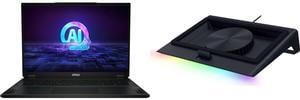 Laptop Accessories - Laptop Cooling Combo -  MSI Stealth 18 AI Studio A1VHG Bundle with  RAZER RC21-02300100-R3UC