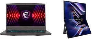 Laptop Monitor - Portable & Touchscreen Combo - MSI Thin A15 AI B8VF-270US Bundle with ASUS 90LM09EV-B011B0 Laptop Monitor - Portable & Touchscreen Combo - MSI Thin A15 AI B8VF-270US Bundle with ASUS 90LM09EV-B011B0