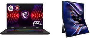 Laptop Monitor - Portable & Touchscreen Combo - MSI Sword 16 HX B13VGKG-665US Bundle with ASUS 90LM09EV-B011B0 Laptop Monitor - Portable & Touchscreen Combo - MSI Sword 16 HX B13VGKG-665US Bundle with ASUS 90LM09EV-B011B0