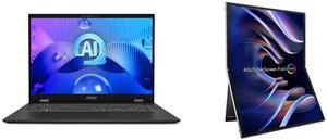 Laptop Monitor - Portable & Touchscreen Combo - MSI Prestige 16 AI Evo B1MG-013US Bundle with ASUS 90LM09EV-B011B0 Laptop Monitor - Portable & Touchscreen Combo - MSI Prestige 16 AI Evo B1MG-013US Bundle with ASUS 90LM09EV-B011B0