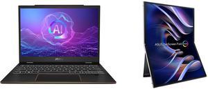 2-in-1 Laptops Monitor - Portable & Touchscreen Combo - MSI Summit 13 AI+ Evo A2VMTG-012US Bundle with ASUS 90LM09EV-B011B0 2-in-1 Laptops Monitor - Portable & Touchscreen Combo - MSI Summit 13 AI+ Evo A2VMTG-012US Bundle with ASUS 90LM09EV-B011B0