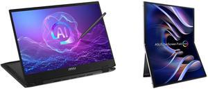 2-in-1 Laptops Monitor - Portable & Touchscreen Combo - MSI Summit A16 AI+ A3HMTG-015US Bundle with ASUS 90LM09EV-B011B0 2-in-1 Laptops Monitor - Portable & Touchscreen Combo - MSI Summit A16 AI+ A3HMTG-015US Bundle with ASUS 90LM09EV-B011B0