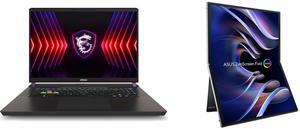 Laptop Monitor - Portable & Touchscreen Combo - MSI Vector 17 HX A14VHG-1016US Bundle with ASUS 90LM09EV-B011B0 Laptop Monitor - Portable & Touchscreen Combo - MSI Vector 17 HX A14VHG-1016US Bundle with ASUS 90LM09EV-B011B0