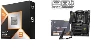 AMD Ryzen 9 9950X3D - Ryzen 9 9000 Series Granite Ridge (Zen 5) 16-Core 4.3 GHz Socket AM5 170W AMD Radeon Graphics Processor - 100-100000719WOF MSI MAG X870 TOMAHAWK WIFI AM5 ATX Gaming Motherboard, 4x SATA 6Gb/s, AMD Wi-Fi 7,USB 4.0
