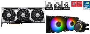 GPU CPU Cooler Combo -  MSI RTX 5070 12G VENTUS 3X OC Bundle with  MSI MAG CORELIQUID E240