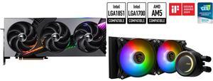 GPU CPU Cooler Combo -  MSI RTX 5070 12G VANGUARD SOC Bundle with  MSI MAG CORELIQUID E240