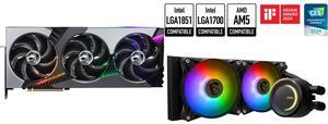 GPU CPU Cooler Combo -  MSI RTX 5070 Ti 16G VANGUARD SOC LAUNCH Bundle with  MSI MAG CORELIQUID E240
