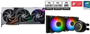 GPU CPU Cooler Combo -  MSI RTX 5070 Ti 16G VANGUARD SOC Bundle with  MSI MAG CORELIQUID E240