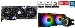 GPU CPU Cooler Combo -  MSI RTX 5070 TI 16G GAMING TRIO OC Bundle with  MSI MAG CORELIQUID E240