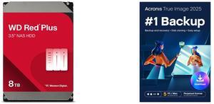 HDD Downloadable Software - Utilities Combo -  Western Digital WD80EFPX Bundle with  Acronis Inc. HOJSSHZZS