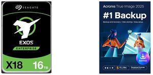 HDD Downloadable Software - Utilities Combo -  Seagate ST16000NM000J Bundle with  Acronis Inc. HOJSSHZZS