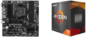 MSI PRO B550M PRO-VDH WIFI AM4 Micro ATX AMD Motherboard AMD Ryzen 7 5800XT - Ryzen 7 5000 Series Vermeer (Zen 3) 8-Core 3.8 GHz Socket AM4 105W None Integrated Graphics Processor - 100-100001582BOX
