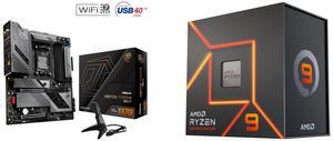 ASRock X870E Taichi Lite AM5 Extended ATX Motherboard AMD Ryzen 9 7900X - Zen 4 12-Core 4.7 GHz - Socket AM5 - 170W Desktop Processor (100-100000589WOF)