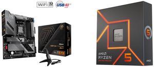 ASRock X870E Taichi Lite AM5 Extended ATX Motherboard AMD Ryzen 5 7600X - Zen 4 6-Core 4.7 GHz - Socket AM5 - 105W Desktop Processor (100-100000593WOF)