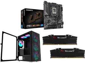 GIGABYTE Z790 S WIFI DDR4 + Montech Mid-Tower case + G.SKILL Ripjaws V Series 32GB DDR4