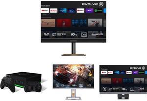 Evolve III X4 VA 31.5" UHD 60Hz Android Smart TV - Black X4-32E2U Evolve III XStream Cloud Gaming PC Console Evolve III X2 Mini LED 32" UHD 144Hz IPS Zone 1152 Gaming Monitor - Gray X2-32A6V Evolve III X10 OLED 48" UHD 120Hz Gaming Monitor