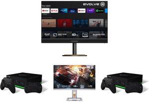 Evolve III X4 VA 31.5" UHD 60Hz Android Smart TV - Black X4-32E2U 2 x Evolve III XStream Cloud Gaming PC Console Evolve III X2 Mini LED 32" UHD 144Hz IPS Zone 1152 Gaming Monitor - Gray X2-32A6V