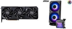 GPU CPU Cooler Combo -  MSI RTX 5070 TI 16G SHADOW 3X OC Bundle with  MSI MAG CORELIQUID A15 240