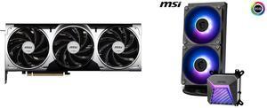 GPU CPU Cooler Combo -  MSI RTX 5070 TI 16G VENTUS 3X OC Bundle with  MSI MAG CORELIQUID A15 240