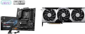 MSI X870 GAMING PLUS WIFI AM5 ATX Motherboard MSI Ventus GeForce RTX 5070 Graphics Card RTX 5070 12G VENTUS 3X OC