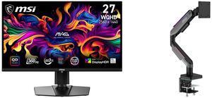 Monitor Monitor Combo -  MSI MAG 271QPX QD-OLED Bundle with  MSI MPG MT201R