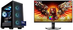 ABS Aeolian-M Aqua Gaming PC - Windows 11 - Intel Core Ultra 9 285K - GeForce RTX 5070 Ti - DLSS 4 - AI-Powered Performance - 32GB DDR5 6400MHz - 2TB M.2 NVMe SSD - AMA265KF5070TI3 ABS 27" 180 Hz Fast IPS QHD Gaming Monitor DCI-P3 95% GQ271