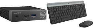 DELL Wyse 3040 Thin Client Intel Atom x5-Z8350 2GB WGFK5 Logitech MK470 Slim Wireless Keyboard and Mouse Combo - Modern Compact Layout, Ultra Quiet, 2.4 GHz USB Receiver, Plug n' Play Connectivity, Compatible with Windows, Graphite
