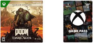 Doom: The Dark Ages Premium Edition Upgrade Xbox Series X|S and Windows [Digital Code] Xbox 1 Month Ultimate Game Pass - US Registered Account Only (Email Delivery)