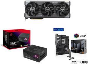 GPU PSU Motherboard Combo -  ASUS TUF-RTX5090-O32G-GAMING Bundle with  ASUS ROG-STRIX-1200G-AURA-GAMING  and ASUS TUF GAMING X870-PLUS WIFI